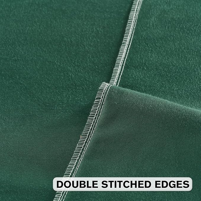 FUTEI Christmas Dark Green Velvet Throw Pillow Covers 18x18 Inch Set of 2,Soft Embossed Leaf-Relief Textured Cushion Cases,Natural Home Decor for Couch Living Room