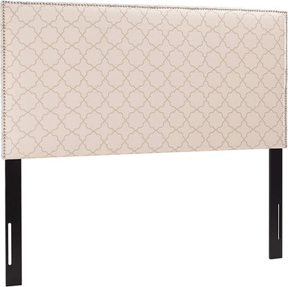 Safavieh Home Sydney Modern Pale Pink and Beige Headboard, Queen