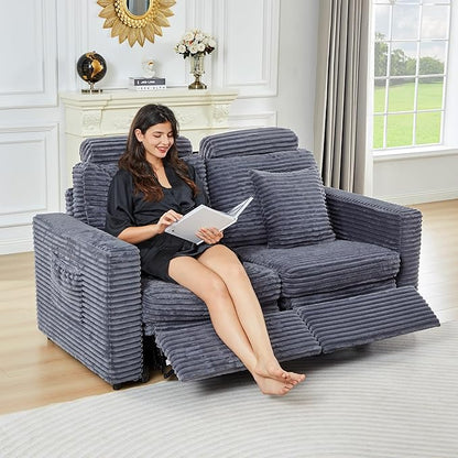 ORRD Modern Sofa Armrest Backrest for Modular Sectional Sofa Couch for Living Room-Blue Grey