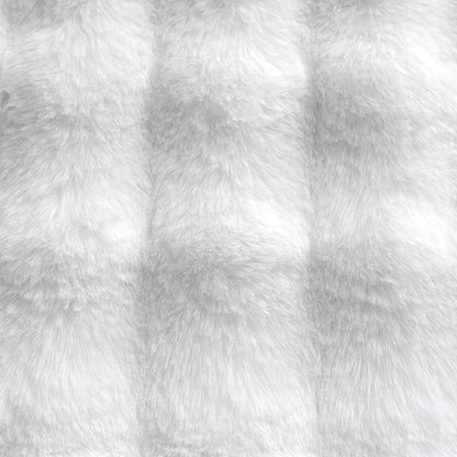 Neelvin Cream White Faux Fur Cozy Soft Double-Sided Decorative Throw Pillow Covers 22x22 inch Set of 2,Velvet Pillowcase Cushion Case for Sofa Couch