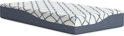 Signature Design by Ashley 10 Inch Chime Elite 2.0 Firm Green Tea Memory Foam Mattress for Cool Sleep and Pressure Relief, Twin, Fiberglass Free, Mattress In A Box