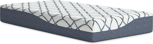Signature Design by Ashley 10 Inch Chime Elite 2.0 Firm Green Tea Memory Foam Mattress for Cool Sleep and Pressure Relief, Twin, Fiberglass Free, Mattress In A Box