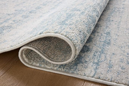 Loloi Kamala Collection KAM-04 Sky/Dove 6'-7" x 9'-6" Area Rug
