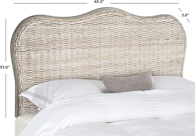 Safavieh Home Collection Imelda White Washed Headboard (King)