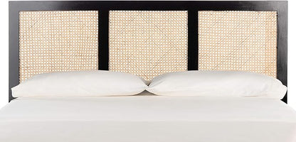 SAFAVIEH Home Collection Vienna Black Cane Queen Headboard Platform