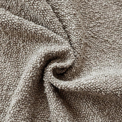Foindtower Pack of 2 Textured Boucle Throw Pillow Covers Accent Solid Pillow Cases Cozy Soft Decorative Couch Cushion Case for Chair Sofa Bedroom Living Room Home Decor 18x18 Inch Light Taupe