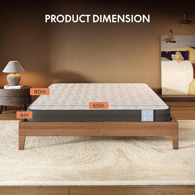 FLEXISPOT BF21Q Adjustable Bed Frame with 6 Inch Queen Size Gel Memory Foam Mattress, Viscose from Bamboo, Medium Firm, Certi-PUR & Oeko-TEX Certified, Bonus 4-Piece Queen Sheet Set Included.