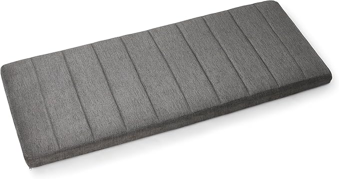 Hearth & Harbor Upholstered King Headboard - Easy Assemble Channel Stitched Headboard King Size Bed - Wall Mounted Headboards with 3D Soundproof Wall Panels Peel & Stick Floating Headboards, Grey