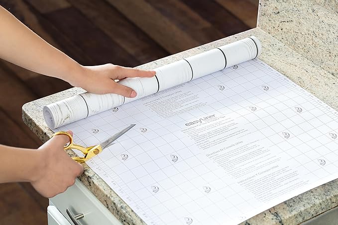 EasyLiner Peel & Stick Decor Removable Peel and Stick Wallpaper - Self Adhesive Decorative Shelf Paper for Cabinets, Walls, Resurfacing Projects - Adhesive Shelf Liner - 20in x 18ft - White Beadboard