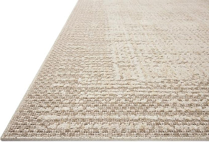 Loloi Amber Lewis Bexley Collection BEX-06 Natural/Taupe 2'-7" x 12'-0" Runner Rug Neutral, Textured, Living, Bedroom, Dining, Carpet