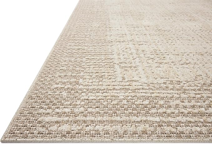 Loloi Amber Lewis Bexley Collection BEX-06 Natural/Taupe 9' x 13' Area Rug Neutral, Textured, Living, Bedroom, Dining, Carpet