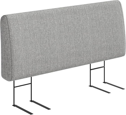 Upholstered Modern Headboard for Queen Size Bed, Height Adjustable and Ergonomic Headboard, Easy Assemble, Sturdy and Durable, Linen Finish, Grey