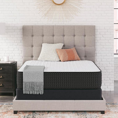 Signature Design by Ashley Limited Edition Firm 12 Inch Hybrid Mattress with Gel Memory Foam and Edge Support for Cool Sleep and Pressure Relief, King, Fiberglass Free, Mattress In A Box