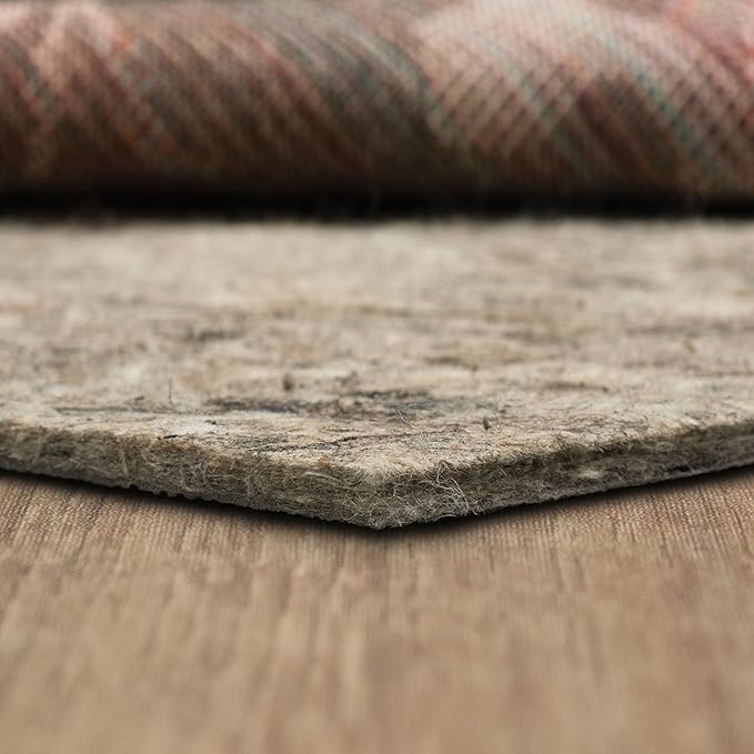 Mohawk Home 8' 2" x 11' 8" Non Slip Rug Pad Gripper 1/2 Thick Dual Surface Felt + Rubber Gripper - Safe for All Floors