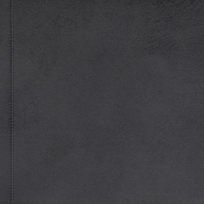 SIMPLIHOME Kingsley 48 inch Wide Transitional Rectangle Large Storage Ottoman in Distressed Black Vegan Faux Leather, Assembled for the Living Room, Entryway and Family Room