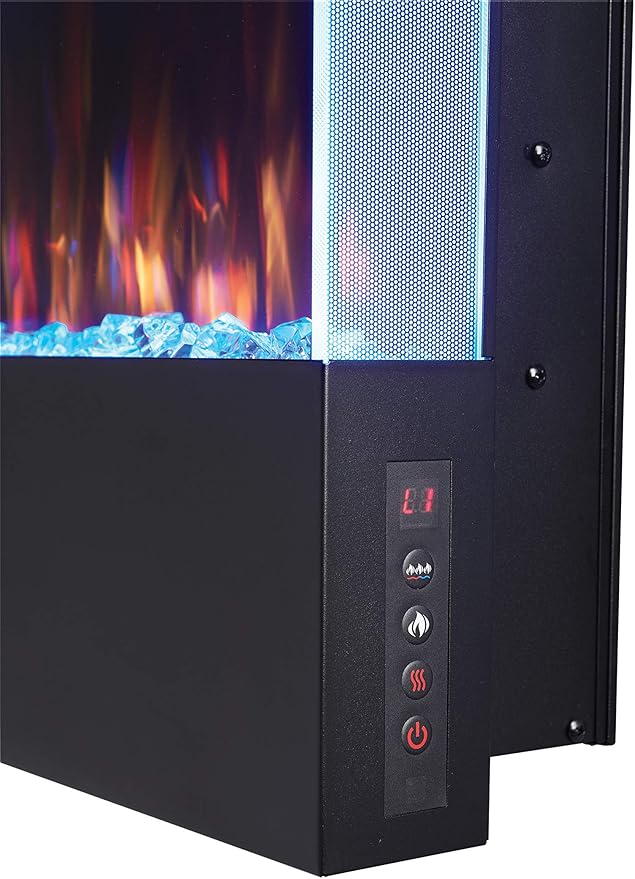 Napoleon Allure 38 inch Vertical Wall Mount Electric Fireplace - Black, NEFVC38H