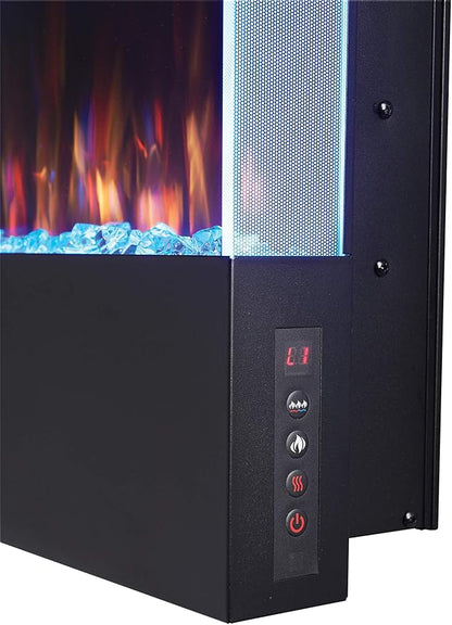 Napoleon Allure 38 inch Vertical Wall Mount Electric Fireplace - Black, NEFVC38H