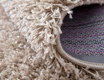 Unique Loom Solid Shag Collection Area Rug (2' 2" x 3' 1" Rectangle, Taupe)