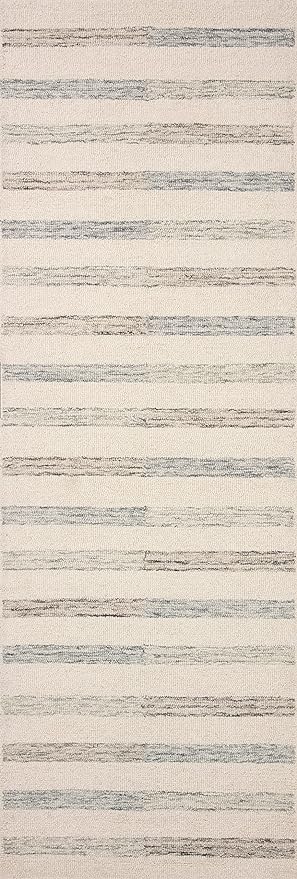 Loloi Chris Loves Julia Chris Collection CHR-05 Ivory/Slate 3'-6'' x 5'-6'', .50" Pile Height, Accent Rug