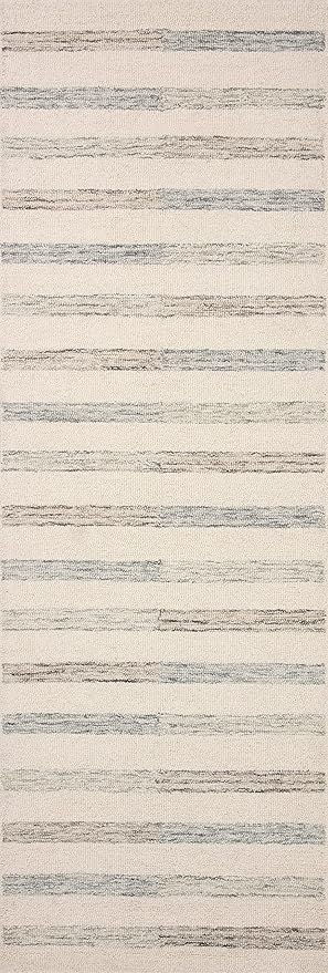 Loloi Chris Loves Julia Chris Collection CHR-05 Ivory/Slate 2'-3'' x 3'-9'', .50" Pile Height, Accent Rug