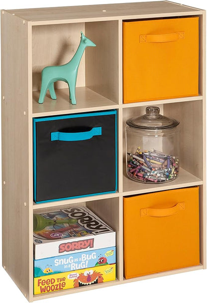 ClosetMaid 4176 6-shelf Cubeicals Organizer, 6-Cube, Birch