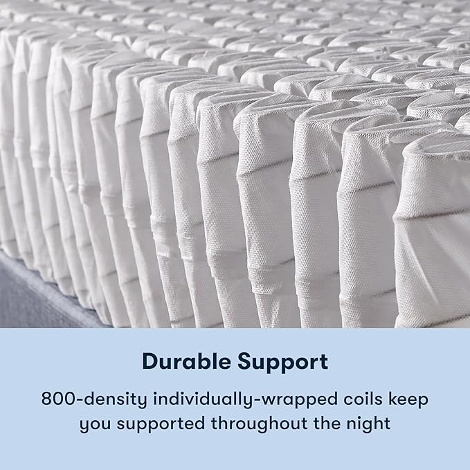 Serta Sleeptrue Firm 11" Twin Hybrid Mattress in a Box, Cooling, Breathable, and Pressure Relieving - 100 Night Trial, CertiPUR-US Certified and 10 Year Limited Warranty