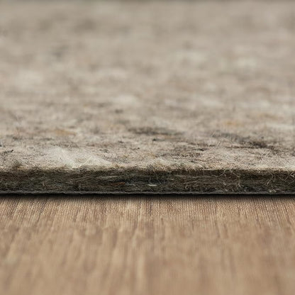 Mohawk Home 8' 2" x 11' 8" Non Slip Rug Pad Gripper 1/2 Thick Dual Surface Felt + Rubber Gripper - Safe for All Floors