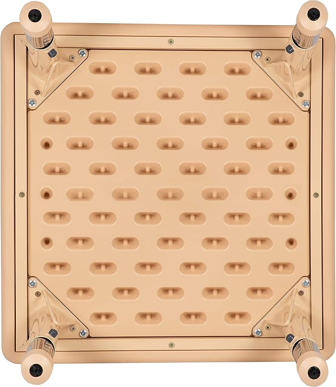 Flash Furniture Wren 24" Square Natural Plastic Height Adjustable Activity Table