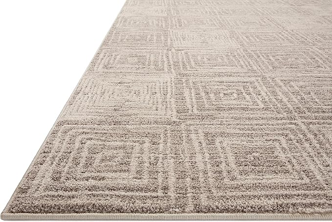Loloi Darby Collection DAR-05 Beige/Grey 2'-7" x 8'-0" Runner Rug