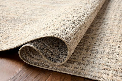 Loloi Amber Lewis Bexley Collection BEX-07 Natural/Dove 2'-7" x 8'-0" Runner Rug Neutral, Textured, Living, Bedroom, Dining, Carpet