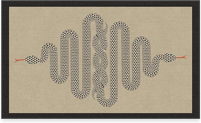 RUGGABLE x Jonathan Adler Washable Modern Area Rug – Venom Neutral 3x5, Stain-Resistant, Non-Slip – Small Machine Washable Rugs for Living Room, Bedroom, Hallway, Entryway & Office–with Standard Pad