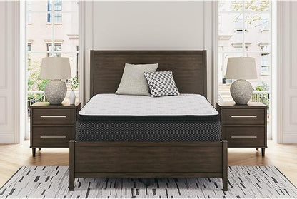 Signature Design by Ashley Limited Edition Pillow Top 13 " Pillow Top Hybrid Mattress with Gel Memory Foam and Edge Support for Cool Sleep and Pressure Relief, California King, Fiberglass Free