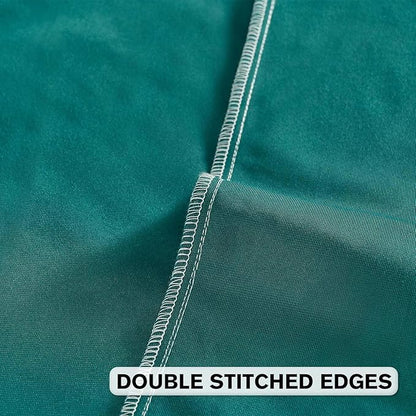 FUTEI Teal Velvet Throw Pillow Covers 16x16 Inch Set of 2,Soft Embossed Leaf-Relief Textured Cushion Cases,Natural Home Decor for Couch Living Room