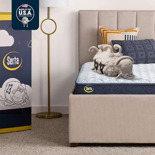Serta Sleeptrue Firm 6" Twin Memory Foam Mattress in a Box, Cooling, Breathable, and Pressure Relieving - 100 Night Trial, CertiPUR-US Certified and 10 Year Limited Warranty