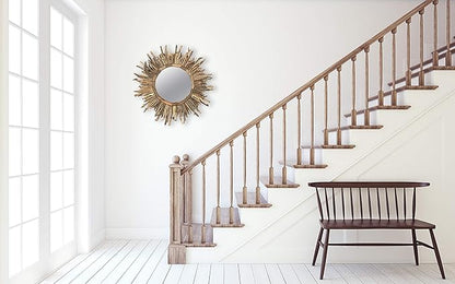 Creative Co-Op Driftwood Sunburst Mirror