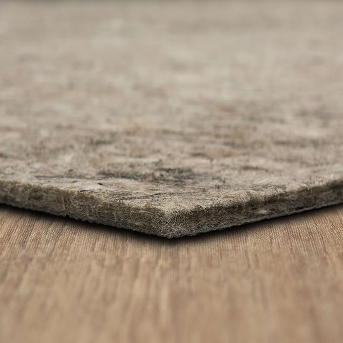 Mohawk Home 12' x 15' Non Slip Rug Pad Gripper 1/2 Thick Dual Surface Felt + Rubber Gripper - Safe for All Floors