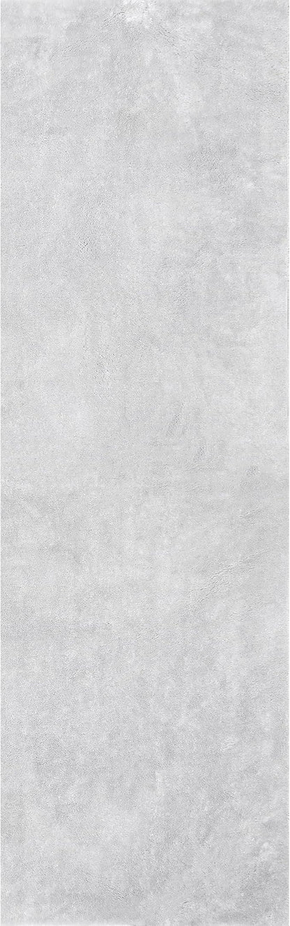 nuLOOM 2' x 10' Cozy Plush SuperiorWash Area Rug, Machine Washable, Non-Slip, Soft Fluffy Shag Carpet for Living Room Bedroom Kids Room Nursery Home Decor, Loni Light Grey