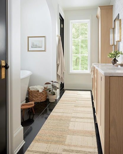 Loloi Chris Loves Julia Chris Collection CHR-04 Natural/Multi 2'-6'' x 11'-6'', .50" Pile Height, Runner Rug