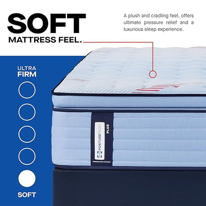 Sealy Posturepedic® Plus Glenshaw 15" Soft Pillowtop Innerspring Mattress - Full