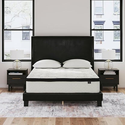Signature Design by Ashley Twin Size Chime 10 Inch Medium Firm Hybrid Mattress with Cooling Gel Memory Foam for Pressure Relief, Fiberglass Free, Mattress In A Box