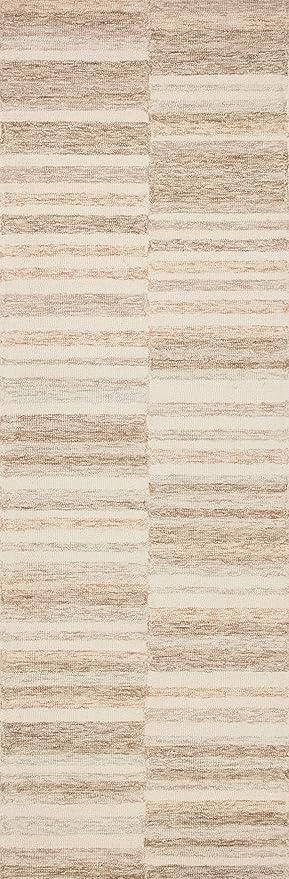 Loloi Chris Loves Julia Chris Collection CHR-03 Ivory/Clay 11'-6'' x 15', .50" Pile Height, Area Rug