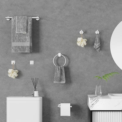 10-Pieces Brushed Nickel Bathroom Accessories Set, Stainless Steel Bathroom Hardware Set, Bath Towel Bar Set, Towel Racks for Bathroom Wall Mounted.