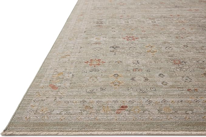 Loloi Chris Loves Julia Ida Collection IDA-04 Spa/Multi 7'-10" x 10', .19" Pile Height, Area Rug