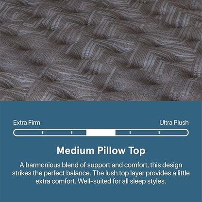 Beautyrest Prime Dream Medium Pillow Top 14.25" Mattress - Queen - Durable Pocketed Coil, Support, Pressure Relief, Cooling, Motion Separation; 100 Night Sleep Trial and 10 Year Warranty