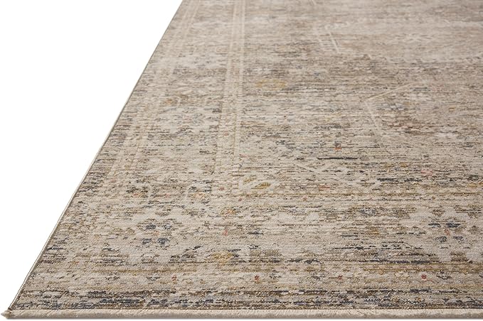 Loloi Chris Loves Julia Ida Collection IDA-01 Taupe/Multi 5'-3" x 7'-6", .19" Pile Height, Area Rug