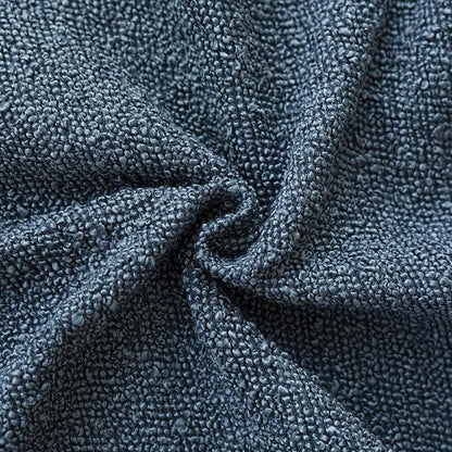 Foindtower Set of 2, Decorative Textured Boucle Throw Pillow Covers Accent Solid Pillow Cases Neutral Couch Cushion Case for Chair Sofa Bedroom Living Room Home Decor 26x26 Inch Dark Blue