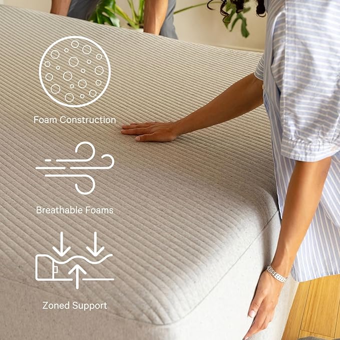 Casper Sleep Original Foam King Mattress – Medium Firm Feel with Zoned Support – Motion Isolation – Breathable, Cooling Memory Foam – 100-Night Trial – CertiPUR-US