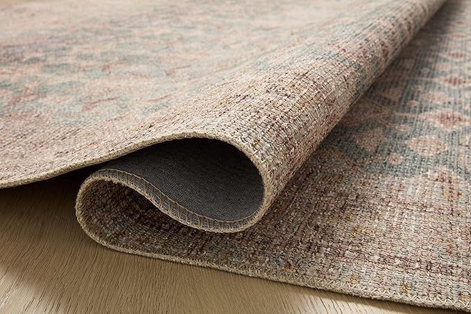 Loloi Angela Rose Aubrey Collection AUB-02 Aqua/Sand 8'-3" x 11'-3", .19" Pile Height, Area Rug