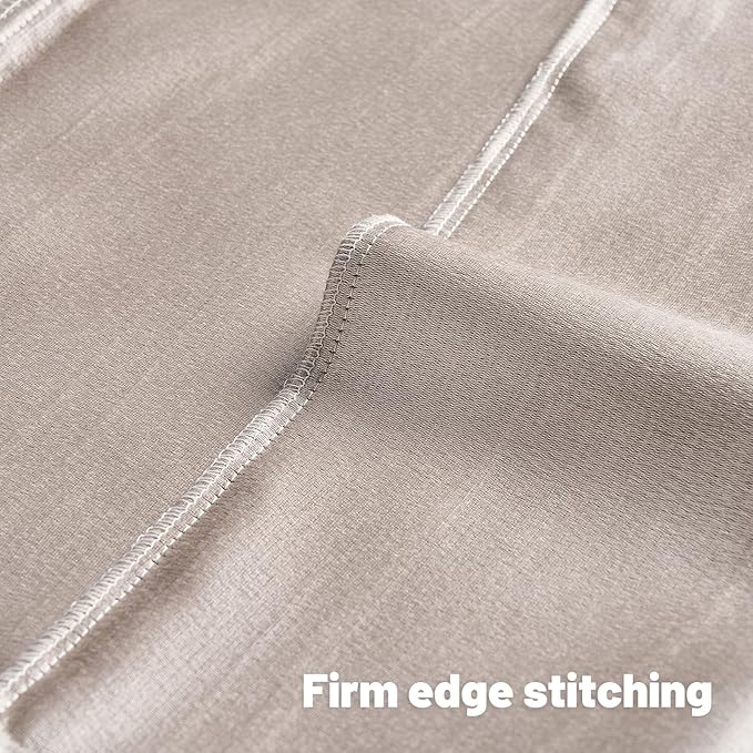 FUTEI Cream Chenille Decorative Throw Pillow Covers 20x20 Inch Set of 2,Soft Embossed Striped Textured Cushion Case,Modern Home Decor for Couch Bed Living Room