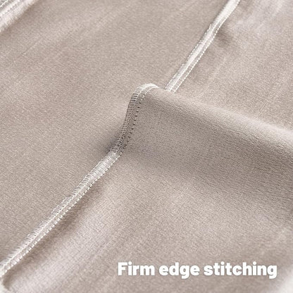 FUTEI Cream Chenille Decorative Throw Pillow Covers 20x20 Inch Set of 2,Soft Embossed Striped Textured Cushion Case,Modern Home Decor for Couch Bed Living Room
